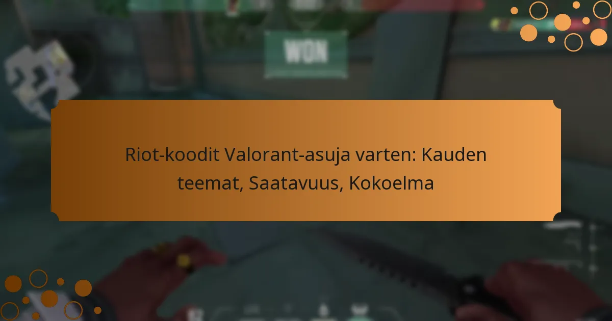 Riot-koodit Valorant-asuja varten: Kauden teemat, Saatavuus, Kokoelma