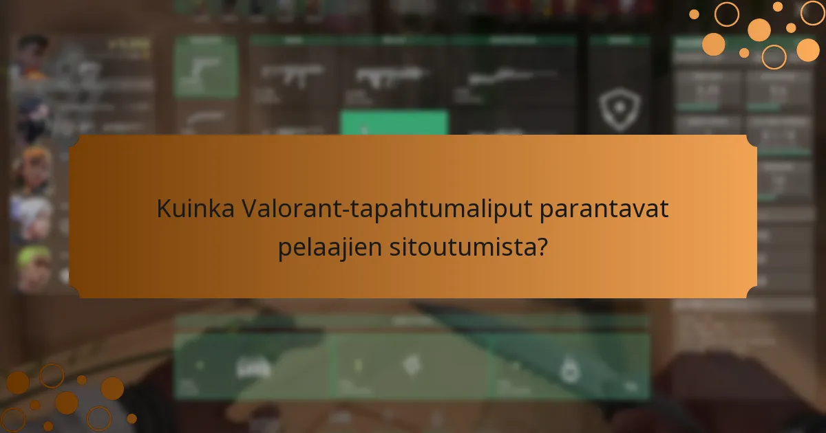 Kuinka Valorant-tapahtumaliput parantavat pelaajien sitoutumista?